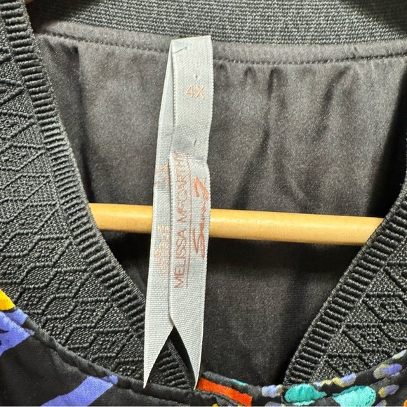 Melissa McCarthy Seven7 Reversible Colorful Abstract Bomber Jacket  Size 4x - Picture 14 of 14